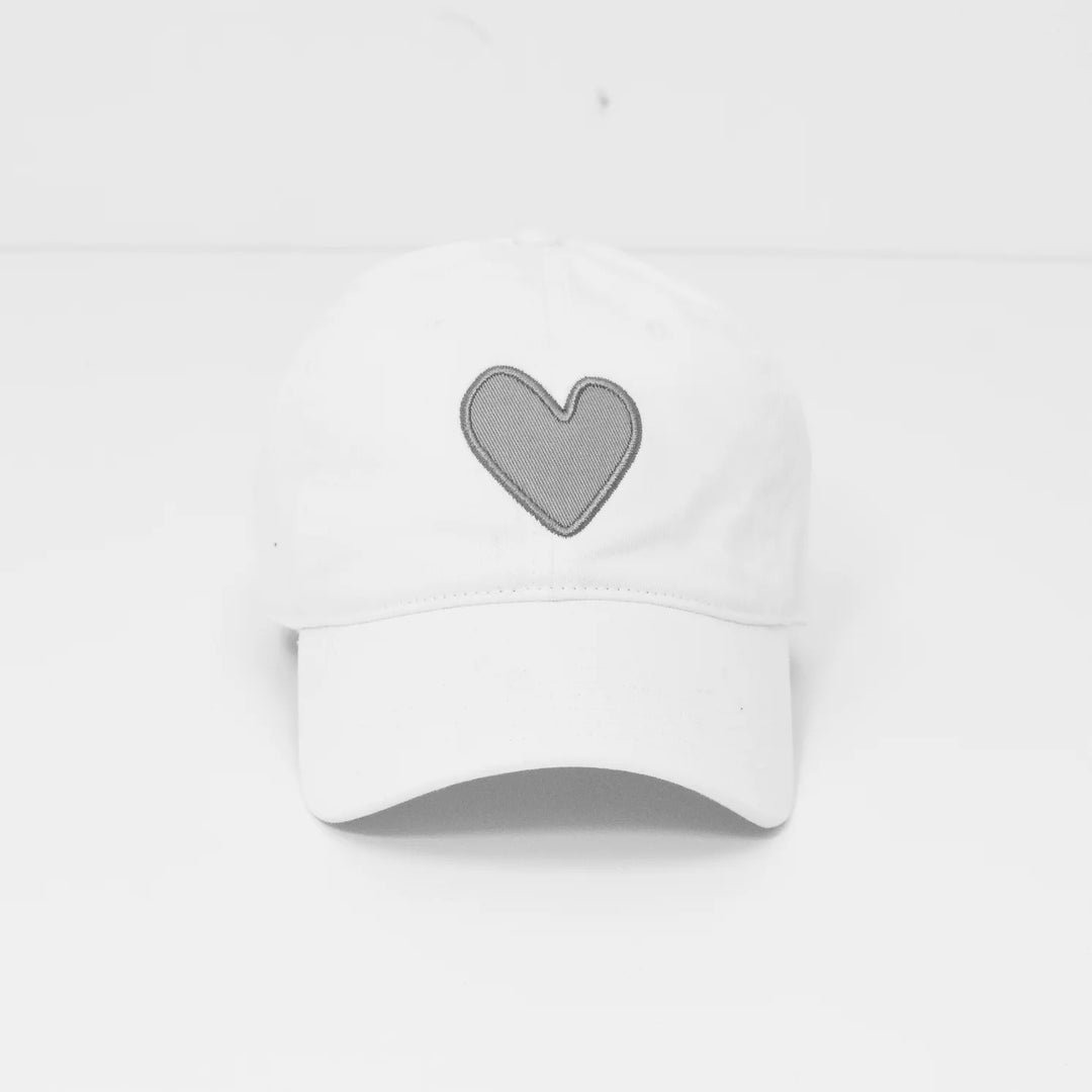 Kerri Rosenthal KR Imperfect Heart Hat - White/Gray