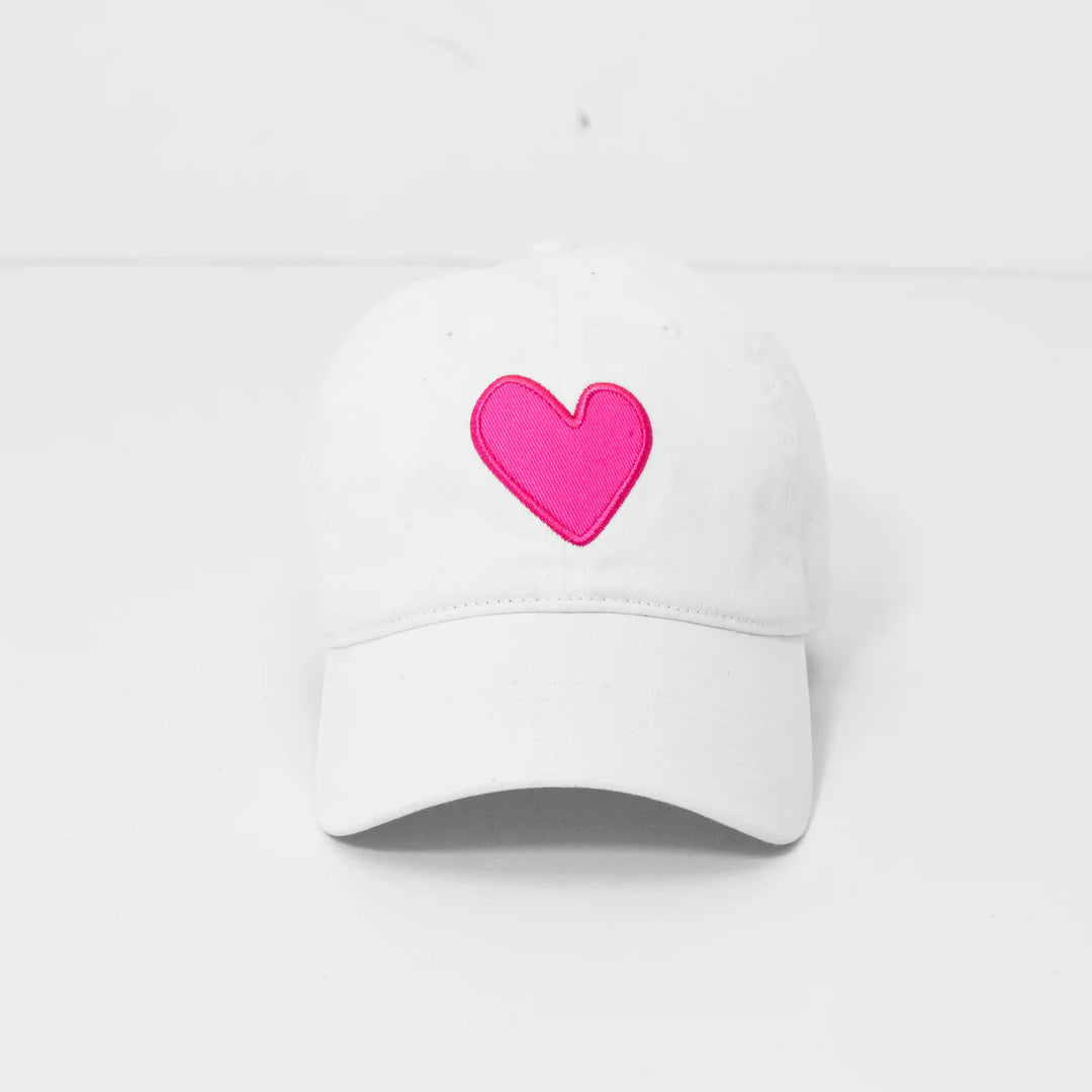 Kerri Rosenthal KR Imperfect Heart Hat - White/Pink