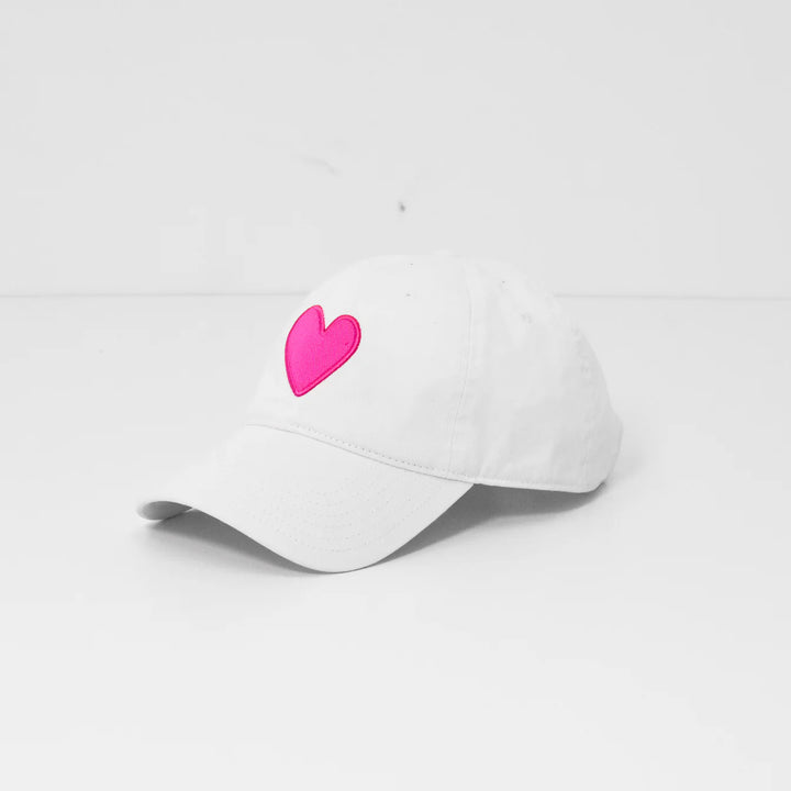 Kerri Rosenthal KR Imperfect Heart Hat - White/Pink