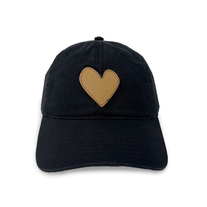 Kerri Rosenthal KR Imperfect Heart Hat in Black/Brown available at Barbara Katz