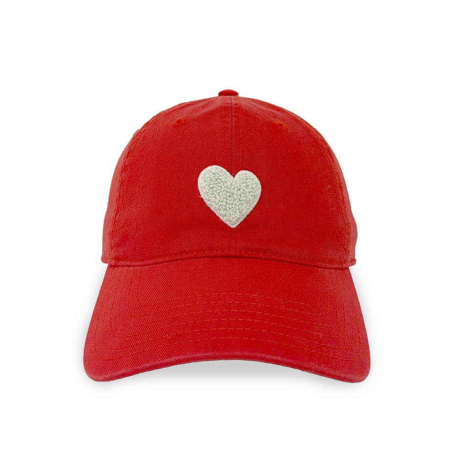Kerri Rosenthal KR Imperfect Heart Hat in Cherri/Red available at Barbara Katz