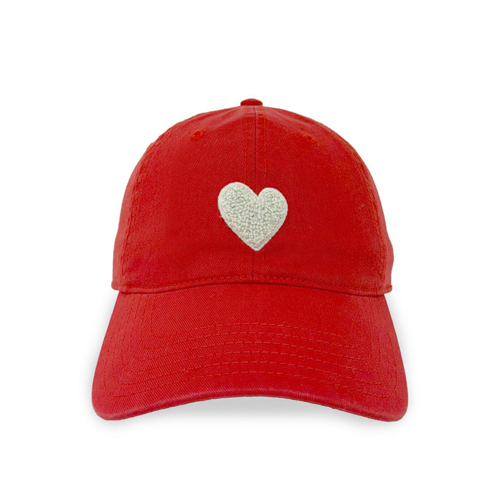 Kerri Rosenthal KR Imperfect Heart Hat in Cherri/Red available at Barbara Katz