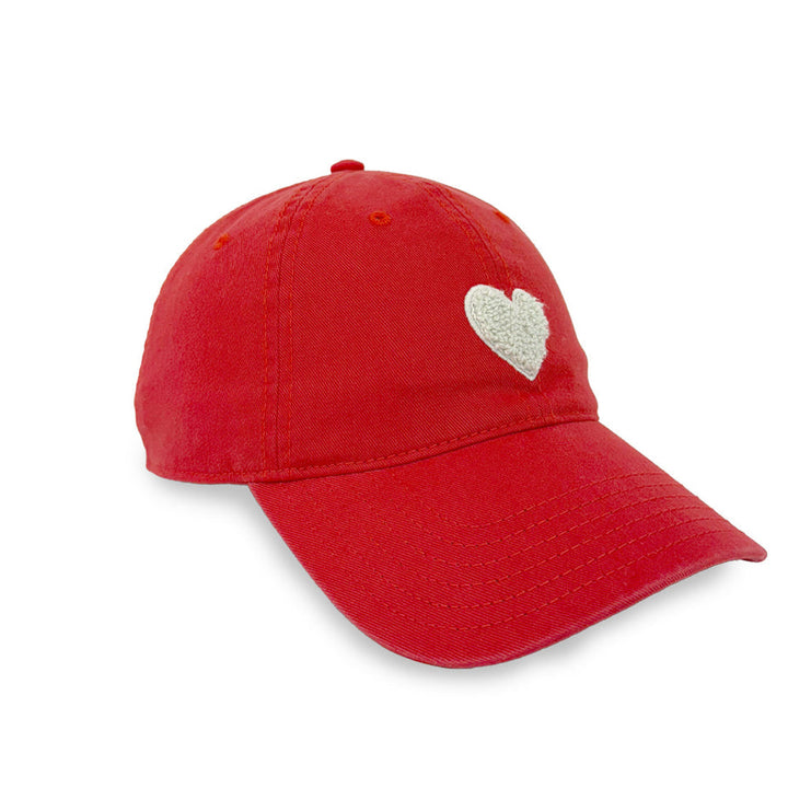 Kerri Rosenthal KR Imperfect Heart Hat in Cherri/Red available at Barbara Katz