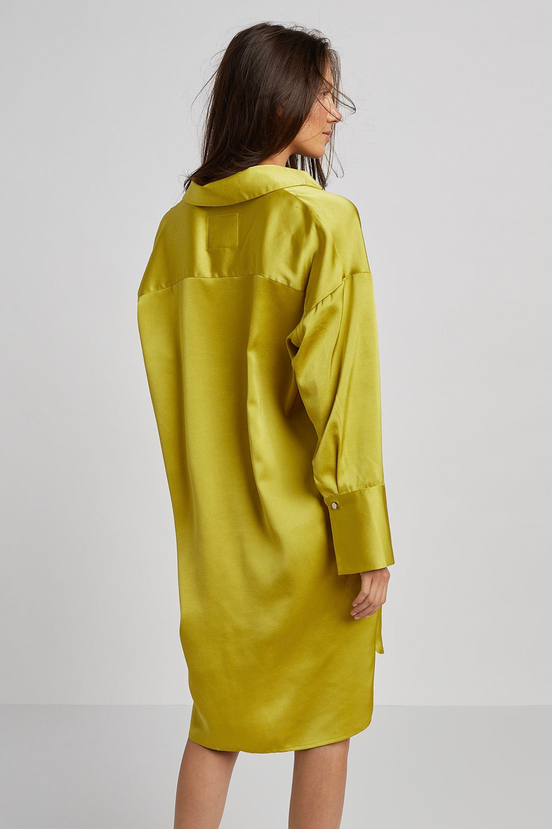 Adroit Atelier Kyoko Pullover Dress - Chartreuse