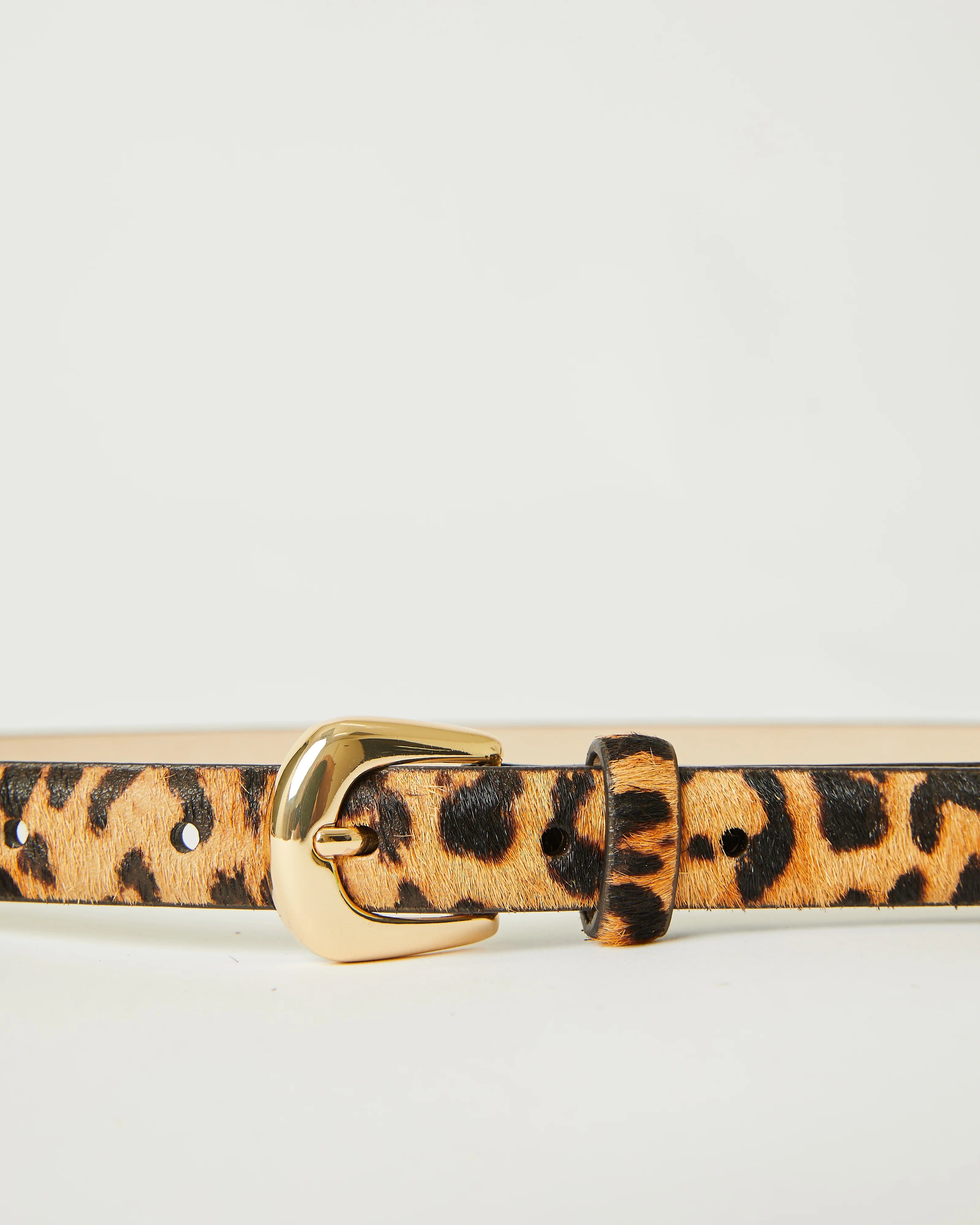 B-Low The Belt Kennedy Mini Calf-Hair Belt - Cheetah Gold