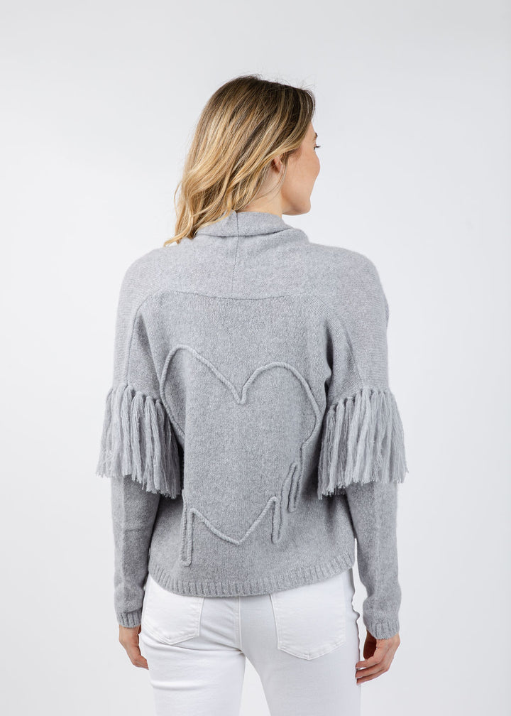 Kerri Rosenthal Cali Beau-lero Cardigan in Platinum available at Barbara Katz