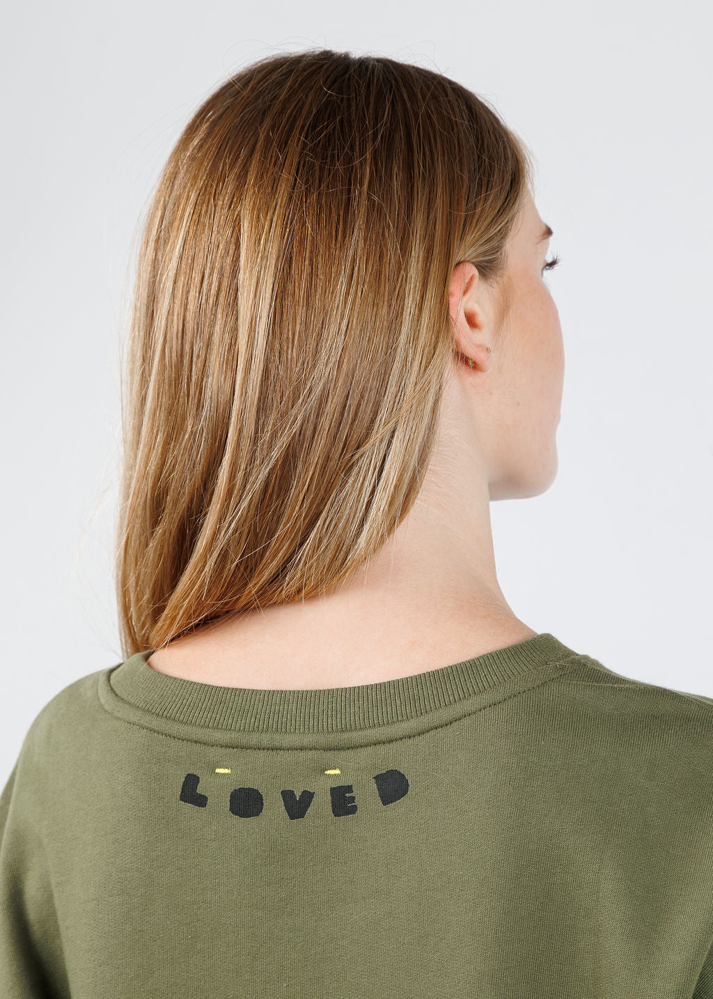 Kerri Rosenthal Ex-Boyfriend Sweatshirt in Army Green available at Barbara Katz