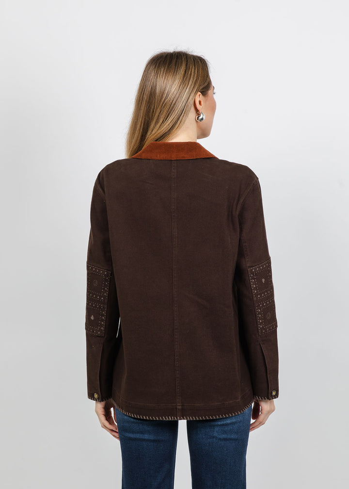 Kerri Rosenthal Love Brigade Barn Blazer in Brown available at Barbara Katz