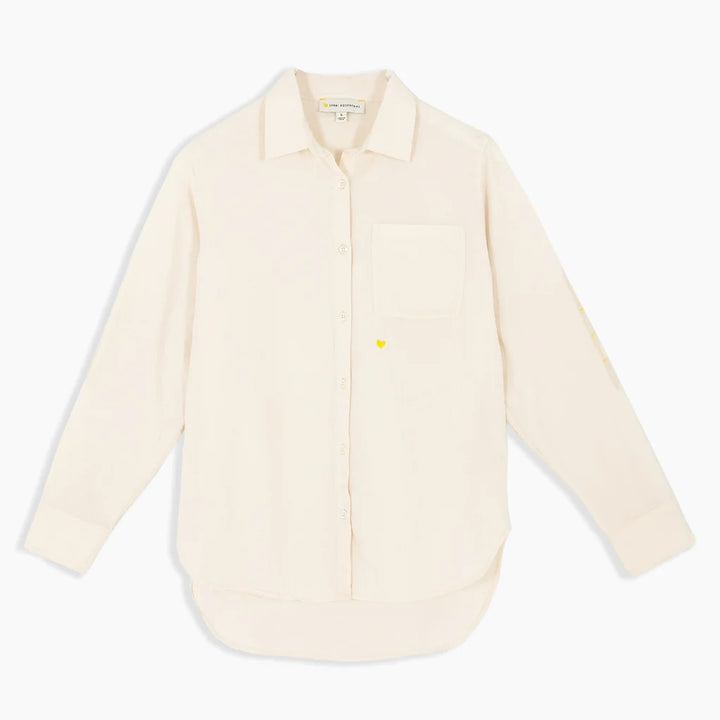 Kerri Rosenthal Mia Shirt Quilted Patch - Moonstone