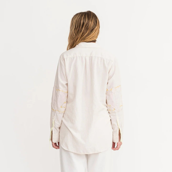 Kerri Rosenthal Mia Shirt Quilted Patch - Moonstone