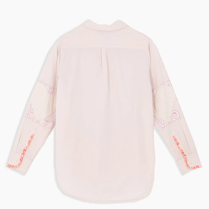 Kerri Rosenthal Mia Shirt Quilted Patch - Icy Pink