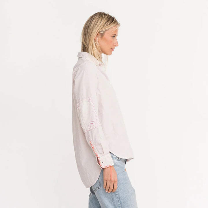 Kerri Rosenthal Mia Shirt Quilted Patch - Icy Pink