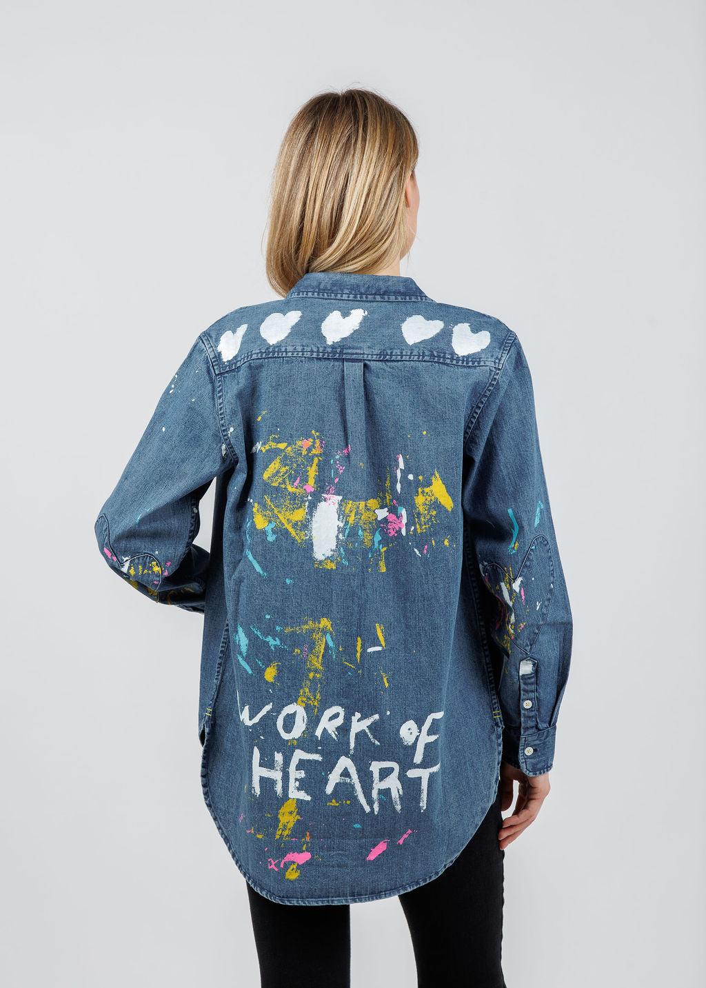 Kerri Rosenthal Mia Studio Shirt in True Denim available at Barbara Katz