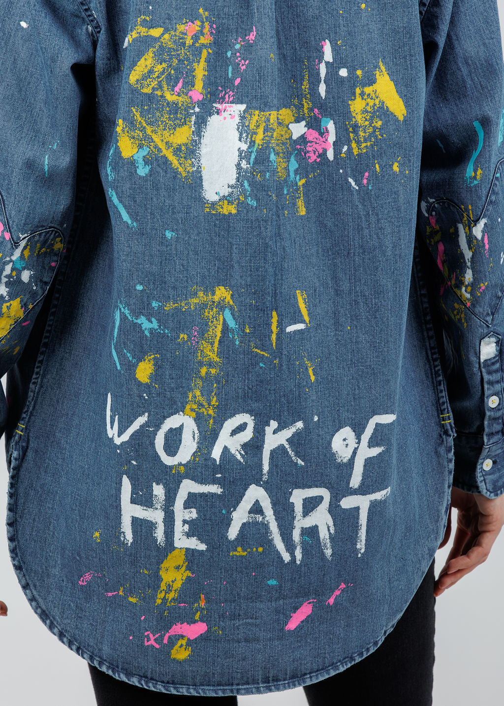 Kerri Rosenthal Mia Studio Shirt in True Denim available at Barbara Katz
