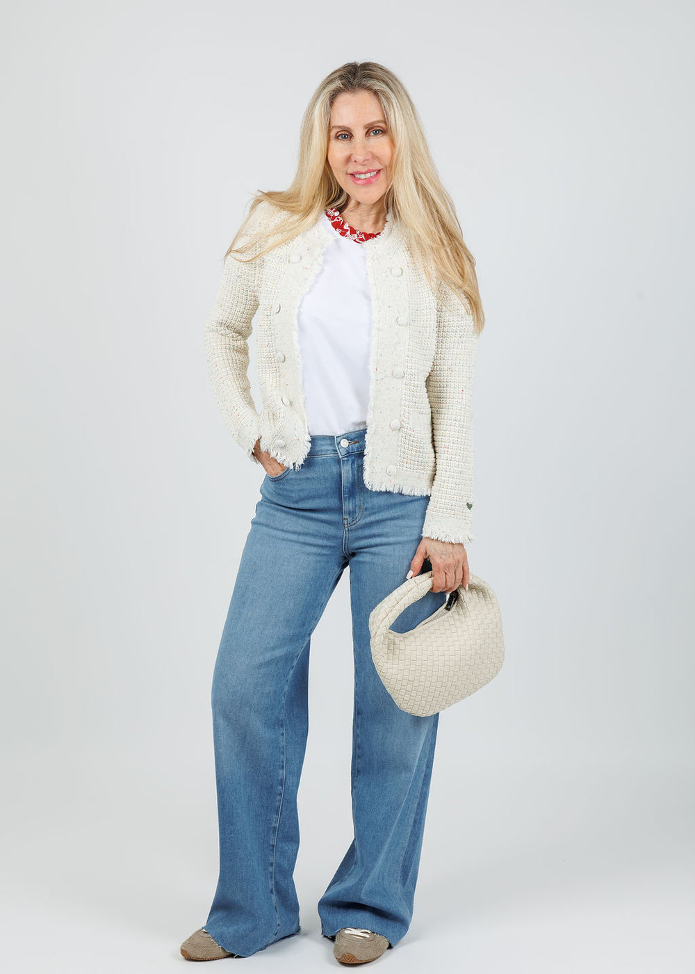 Frame Le Slim Palazzo Jeans in Flip Raw After available at Barbara Katz