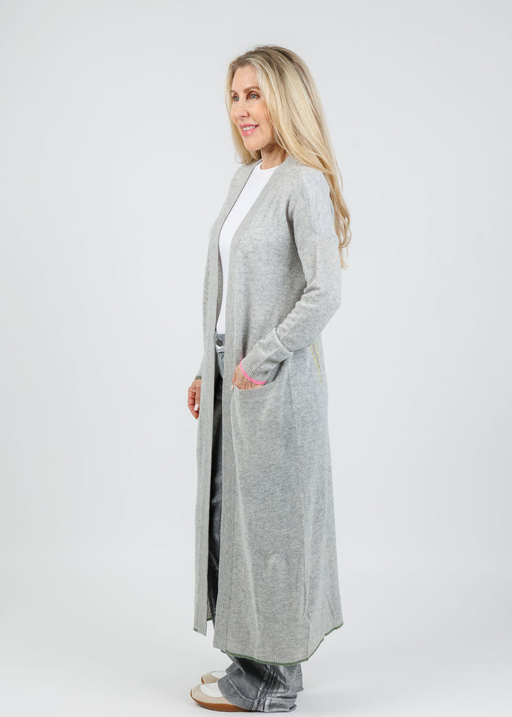 Kerri Rosenthal Super Duper Love On Repeat Duster in Heather Grey available at Barbara Katz