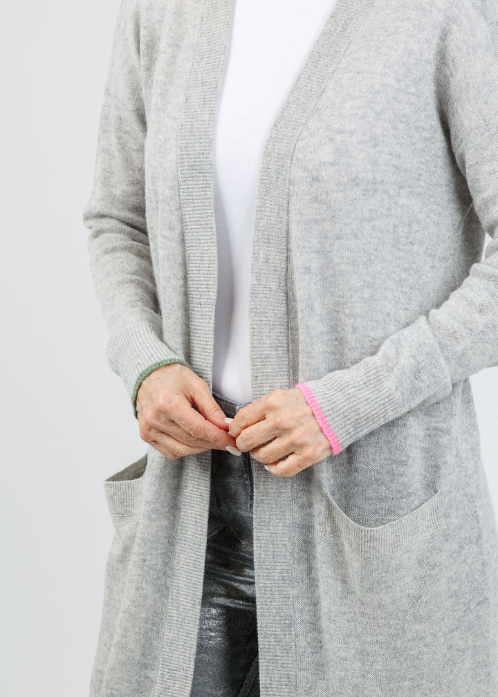 Kerri Rosenthal Super Duper Love On Repeat Duster in Heather Grey available at Barbara Katz