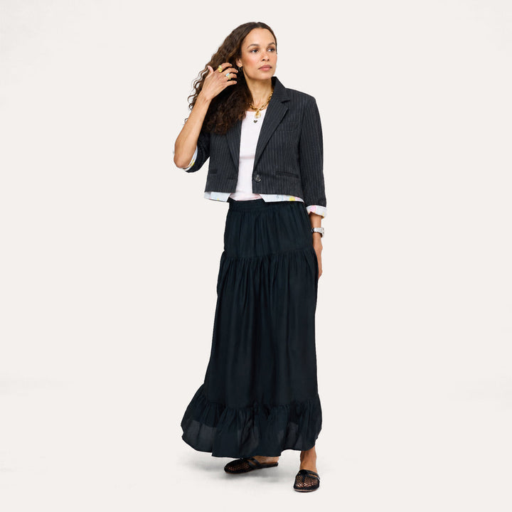 Kerri Rosenthal Halfday Blazer in Black/White available at Barbara Katz