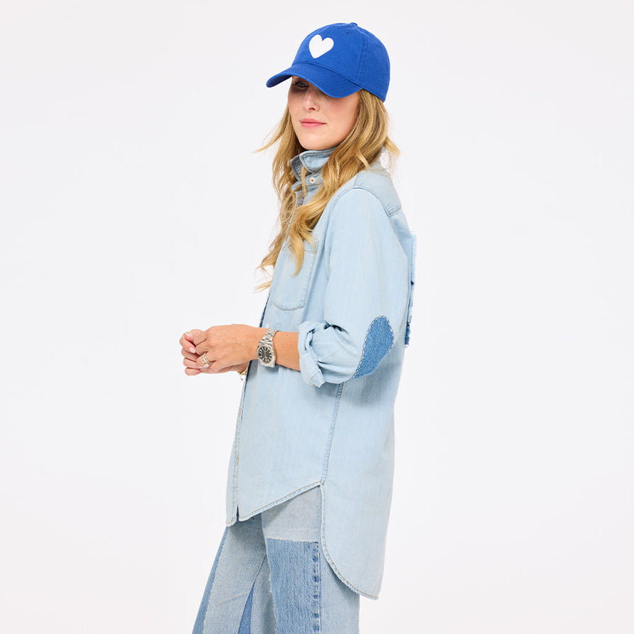 Kerri Rosenthal Mia U.S. of Love Shirt - Light Wash