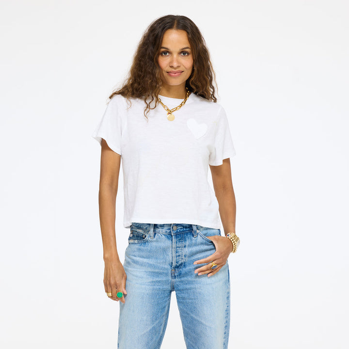 Kerri Rosenthal Slub Tee in White available at Barbara Katz