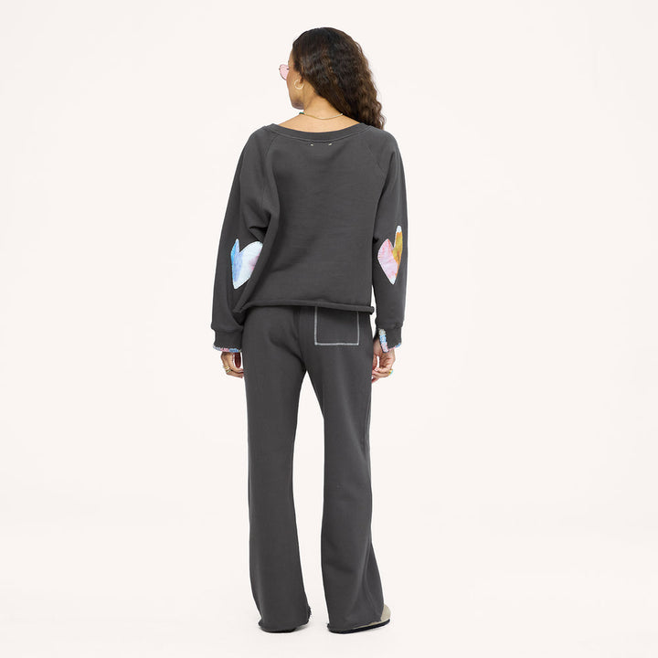Kerri Rosenthal Studio Sweatshirt and Weekend Barb Sweatpants in Anthracite available at Barbara Katz