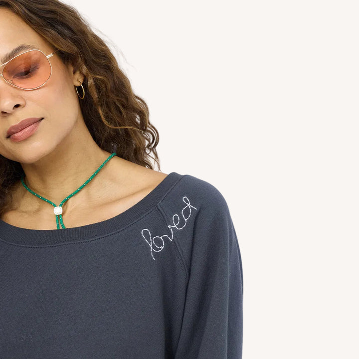 Kerri Rosenthal Studio Sweatshirt in Anthracite available at Barbara Katz