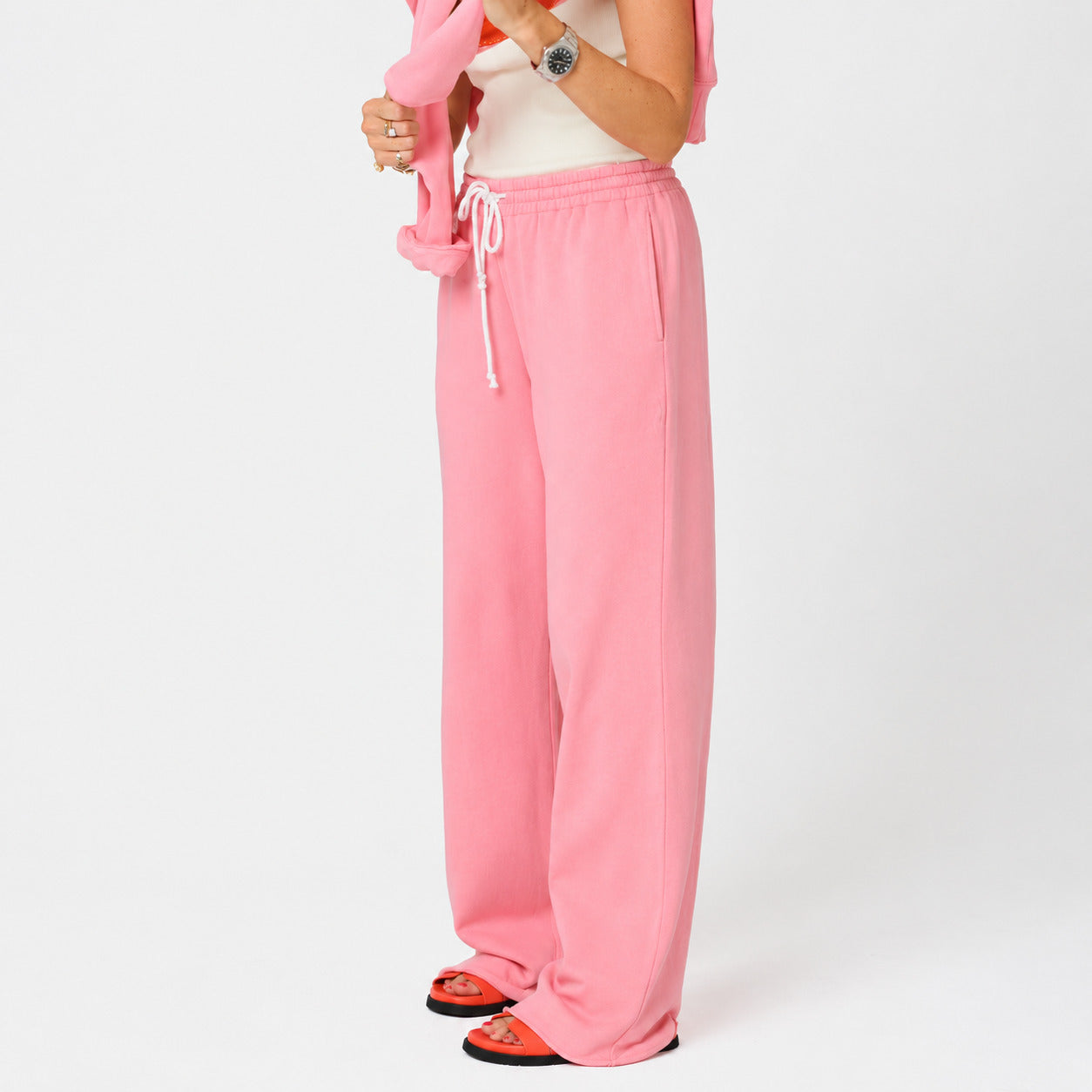 Kerri Rosenthal Weekend Barb Sweatpants - Palm Pink