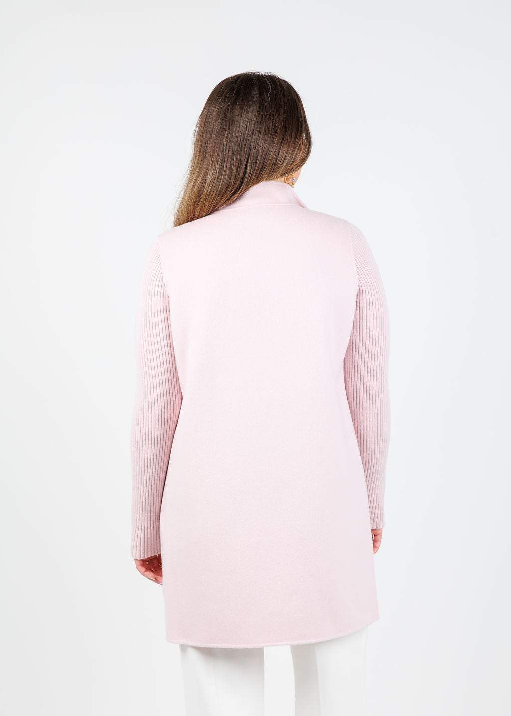 Bowie Rib Sleeve Coat - Ballet