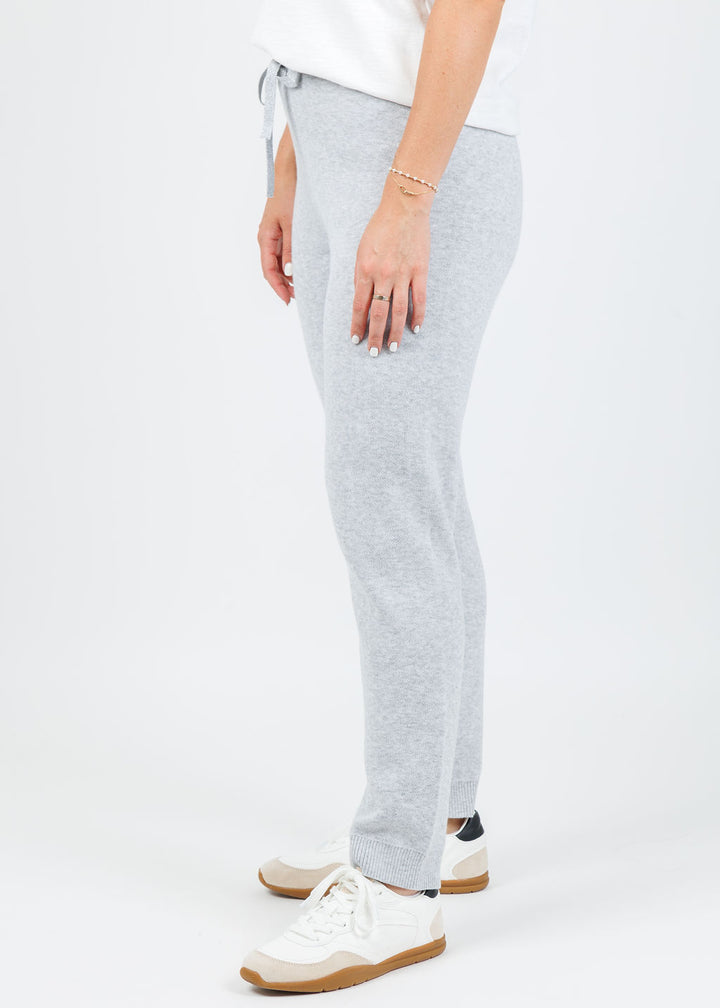 Kinross Cora Doubleknit Joggers in Stone Grey available at Barbara Katz