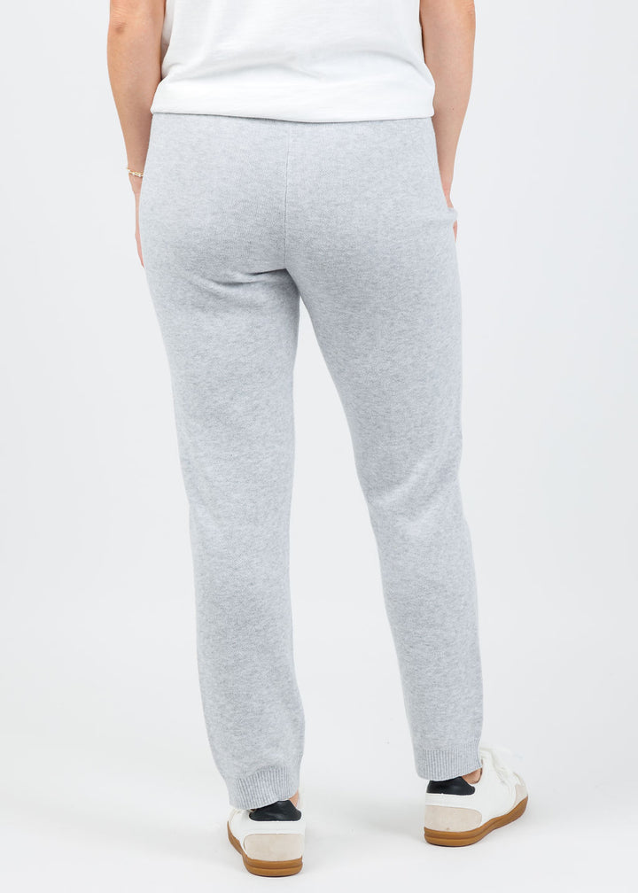 Kinross Cora Doubleknit Joggers in Stone Grey available at Barbara Katz