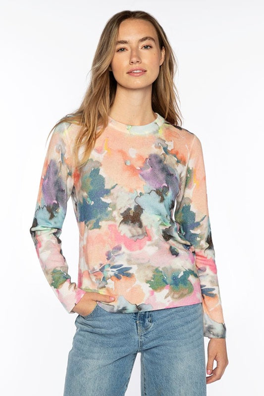 Maldives Floral Print Crew Sweater