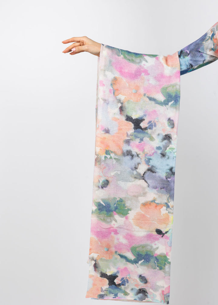 Kinross Maldives Floral Print Wrap in Multi available at Barbara Katz