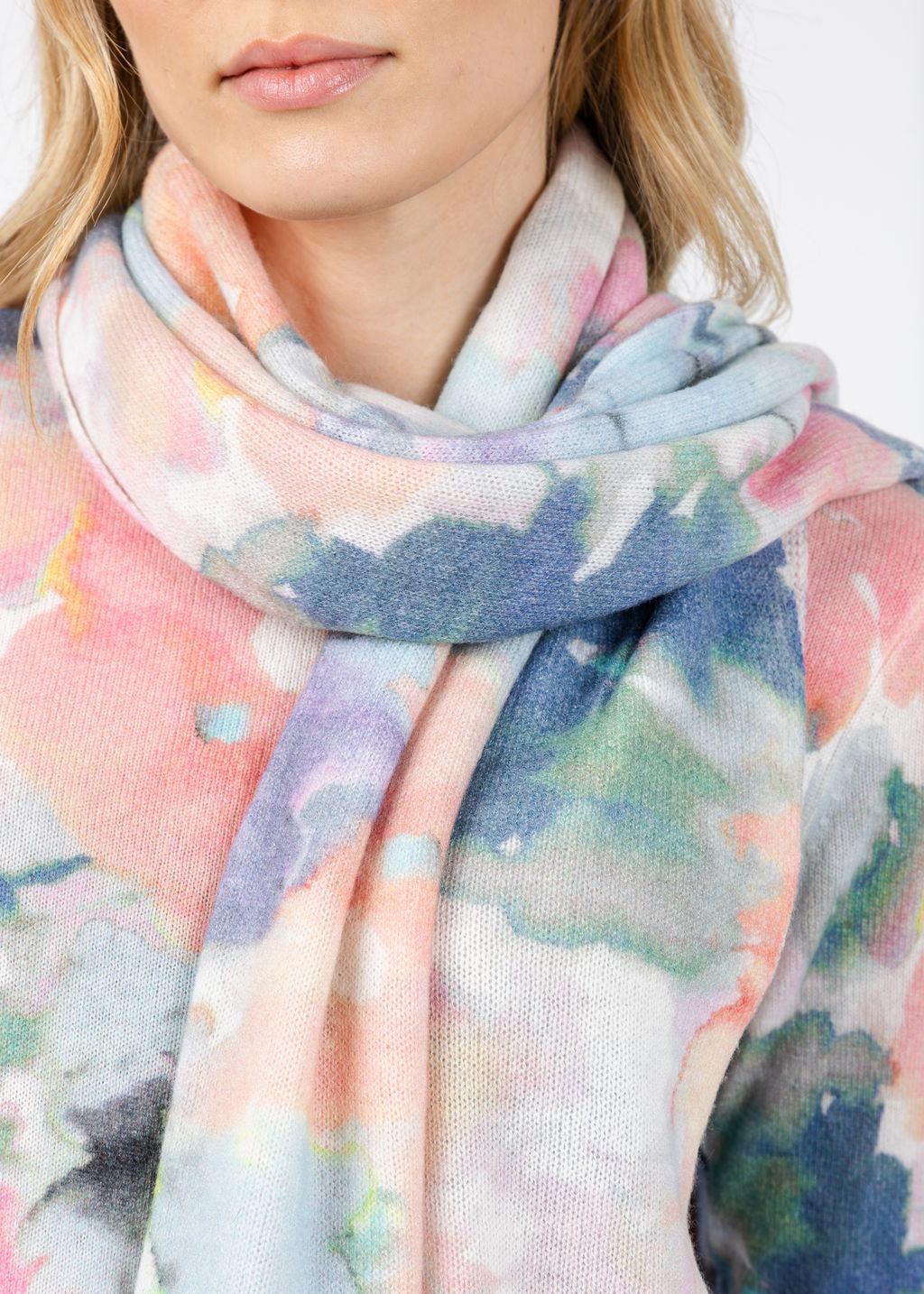 Kinross Maldives Floral Print Wrap in Multi available at Barbara Katz