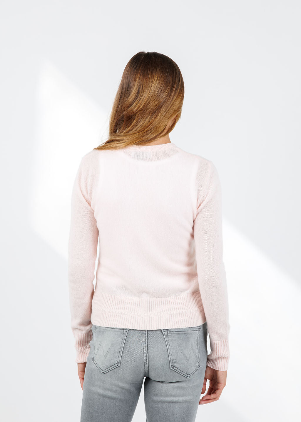 BK Kinsley Cashmere Cardigan in Lip Gloss available at Barbara Katz