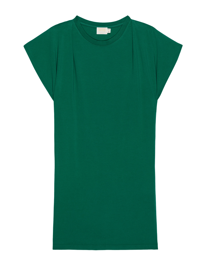 Nation Ltd Layne Solid Crewneck T-Shirt Dress - Verdant Green