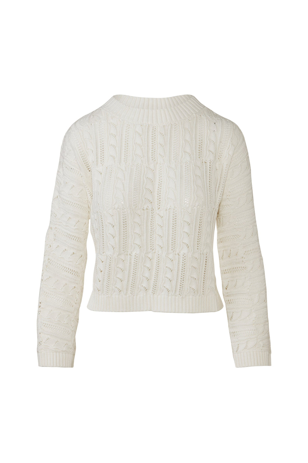 Kinross &Isla Easy Cable Pullover Sweater available at Barbara Katz