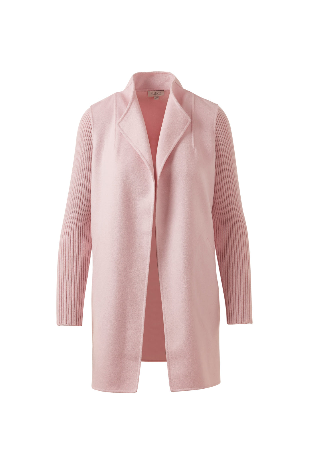 Kinross Rib Sleeve Coat in Ballet available at Barbara Katz