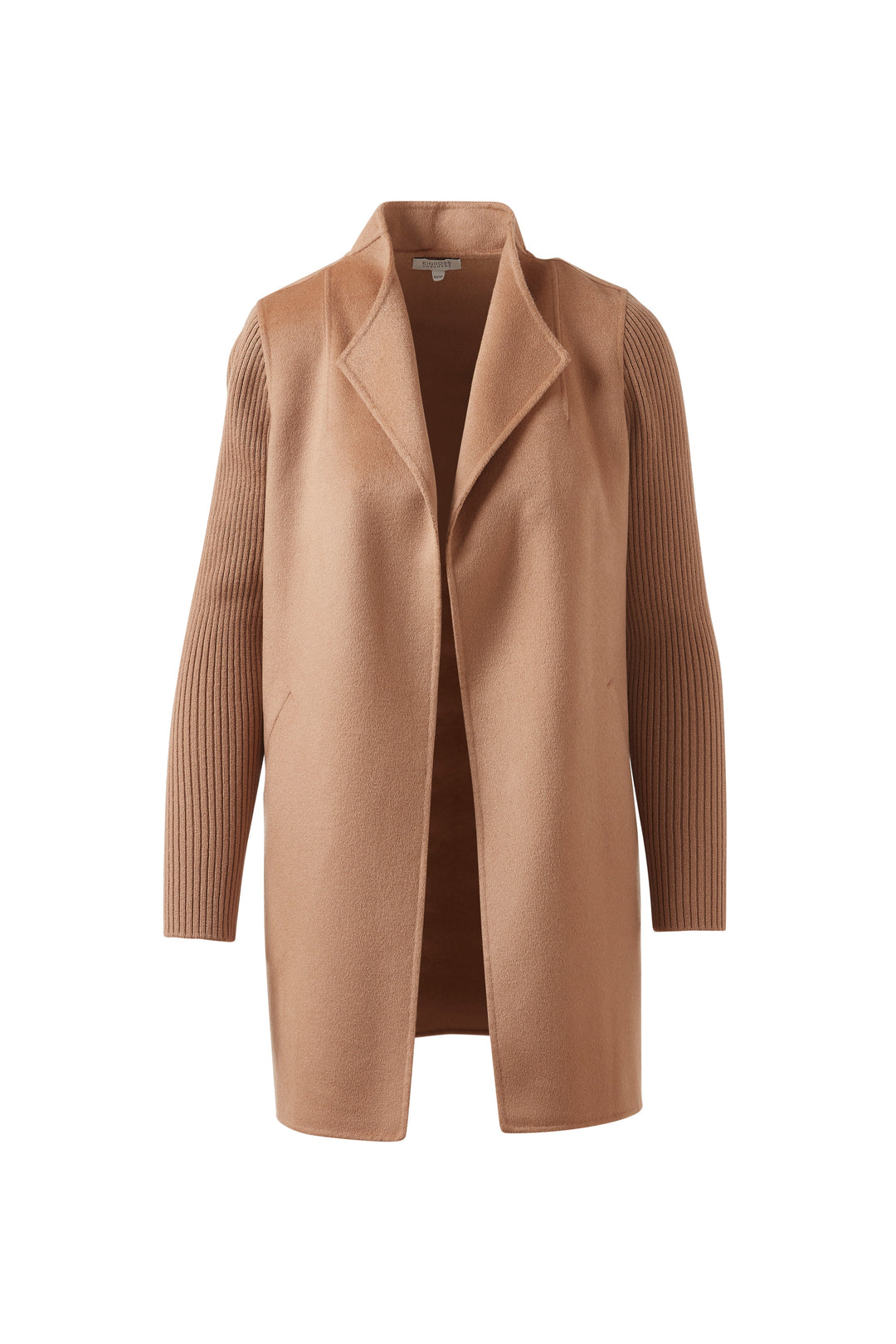 Kinross Rib Sleeve Coat in Camel available at Barbara Katz