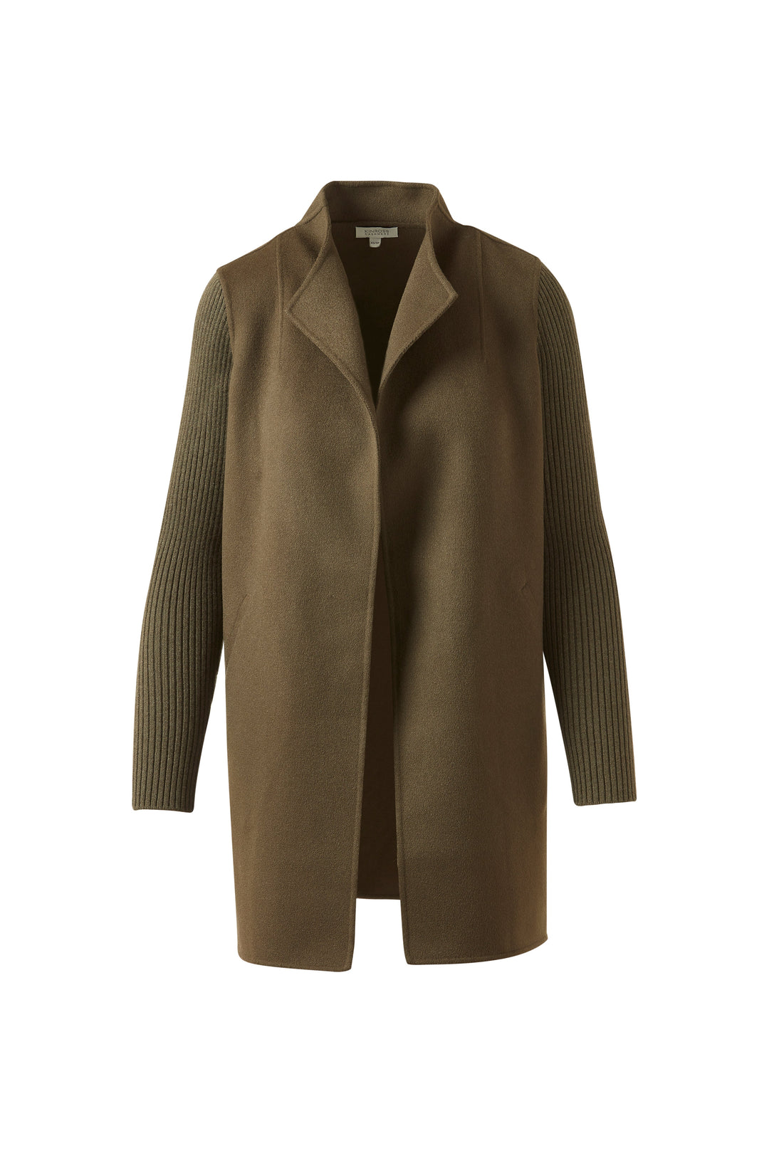 Kinross Rib Sleeve Coat in Loden available at Barbara Katz