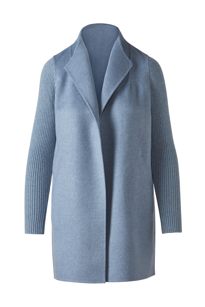 Kinross Rib Sleeve Coat in Cove available at Barbara Katz