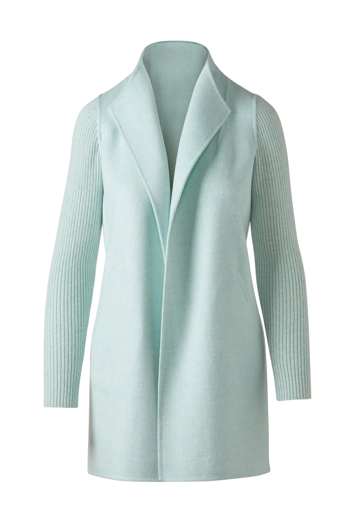 Kinross Rib Sleeve Coat in Seaglass available at Barbara Katz