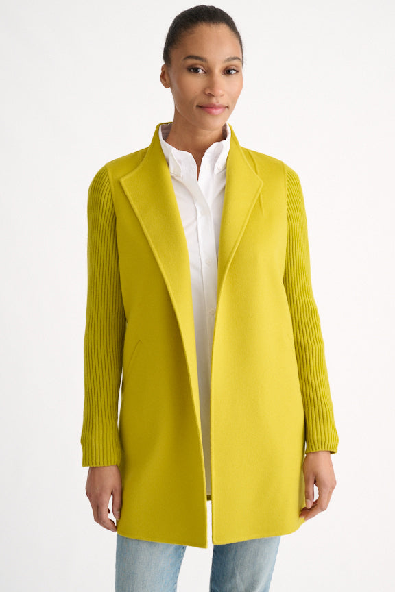 Kinross Rib Sleeve Coat available at Barbara Katz