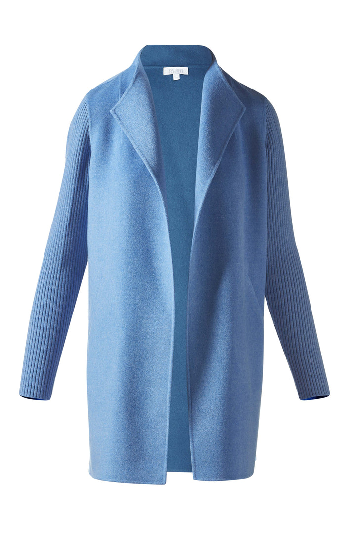 Kinross Rib Sleeve Coat in Como available at Barbara Katz