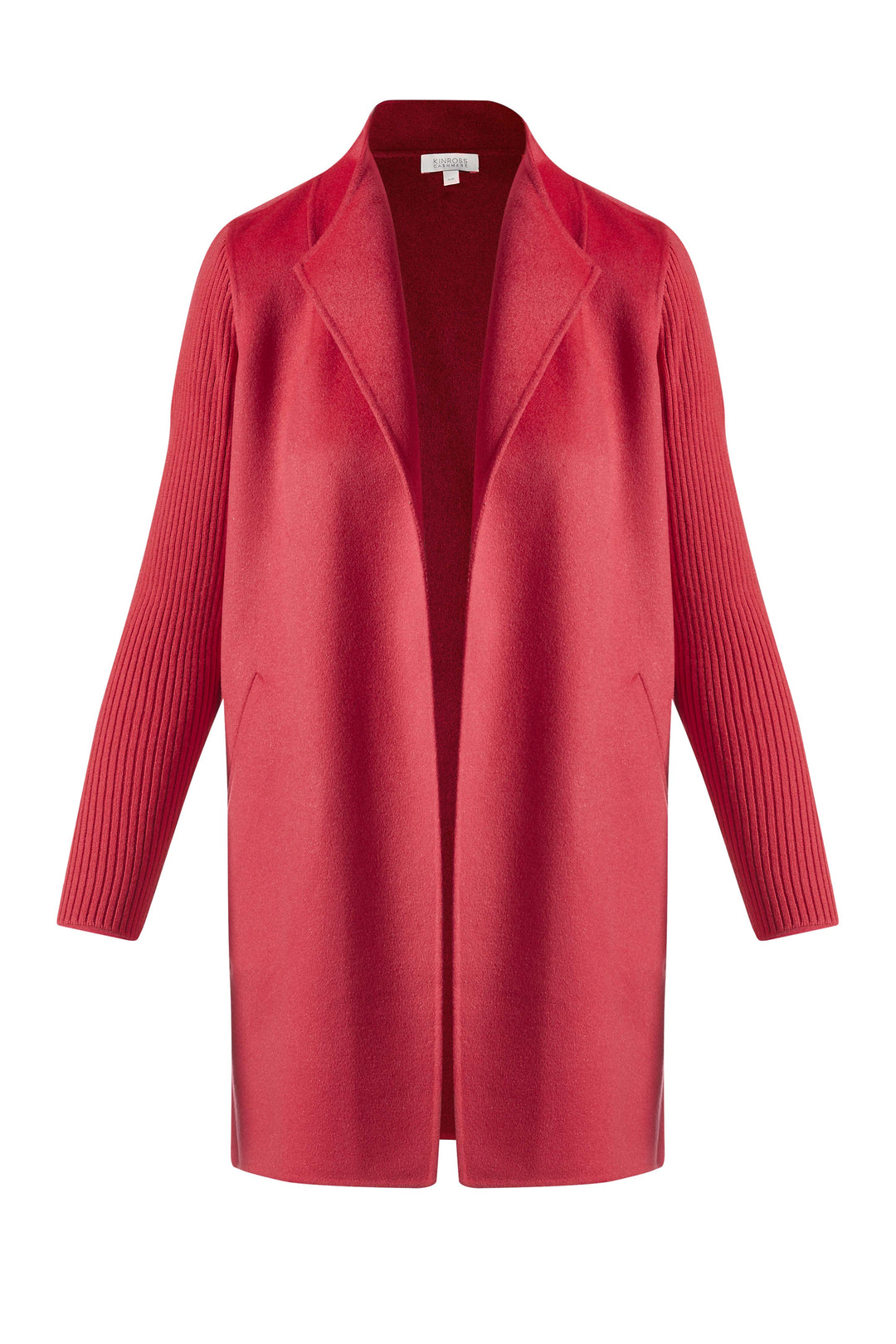 Kinross Rib Sleeve Coat in Poppy available at Barbara Katz