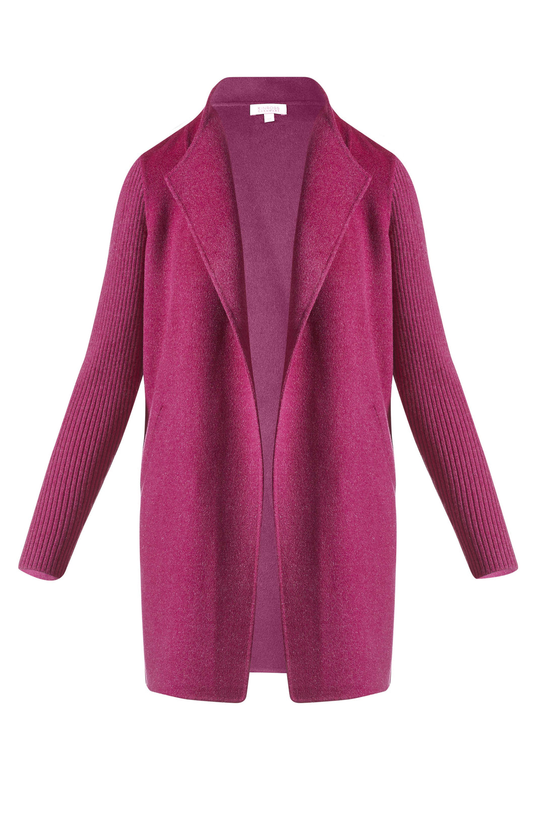 Kinross Rib Sleeve Coat in Rosebud available at Barbara Katz