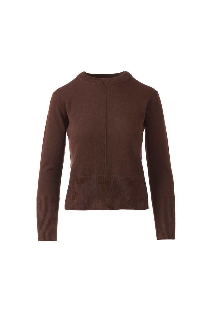 Kinross Cashmere Exposed Seam Crew available at Barbara Katz