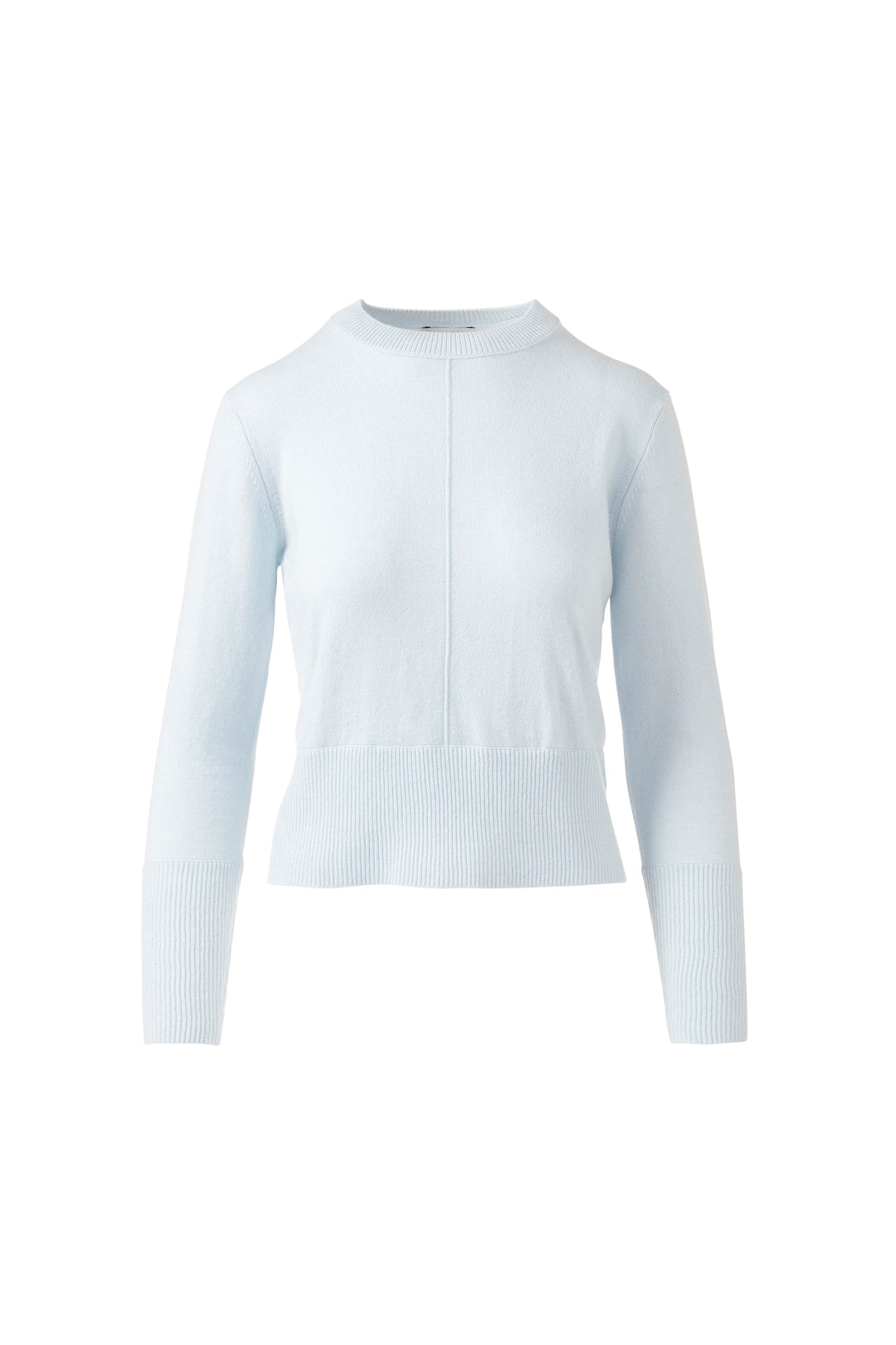 Kinross Cashmere Exposed Seam Crew available at Barbara Katz