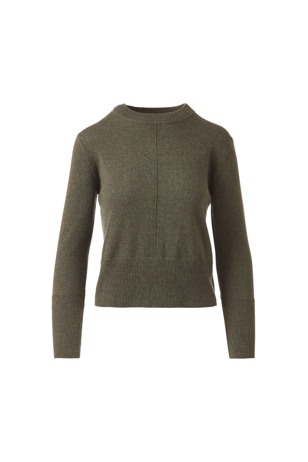 Kinross Cashmere Exposed Seam Crew available at Barbara Katz