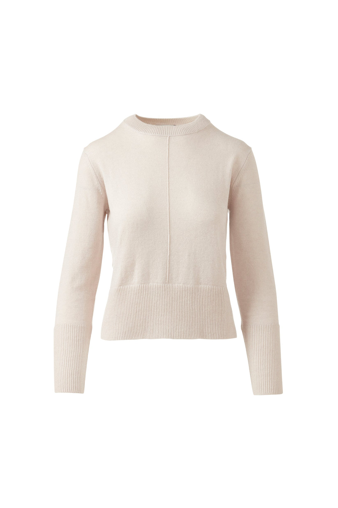 Kinross Cashmere Exposed Seam Crew available at Barbara Katz