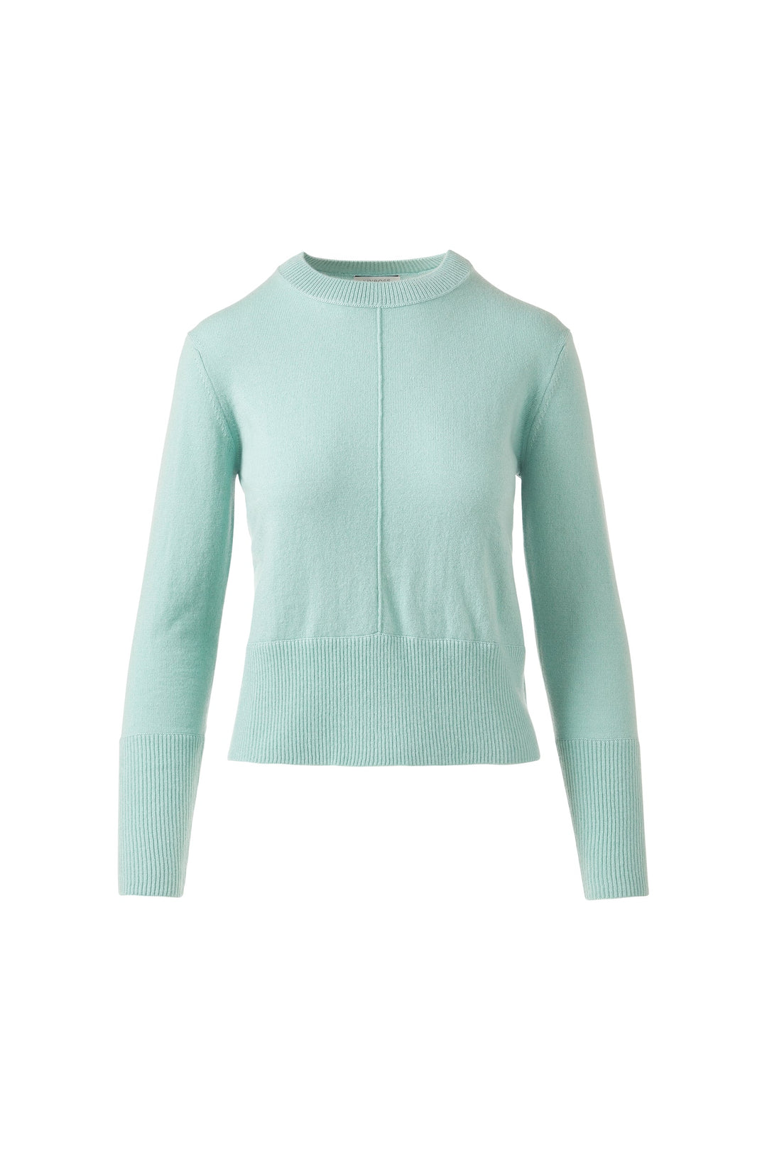 Kinross Cashmere Exposed Seam Crew available at Barbara Katz